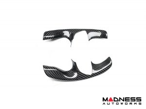 Alfa Romeo Stelvio Steering Wheel Trim - Carbon Fiber - Thumb Grip Cover - QV Model - 2020+ models